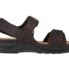 Men Naot | Arthur Coal Nubuck Leather Adjustable Straps Casual Sandal