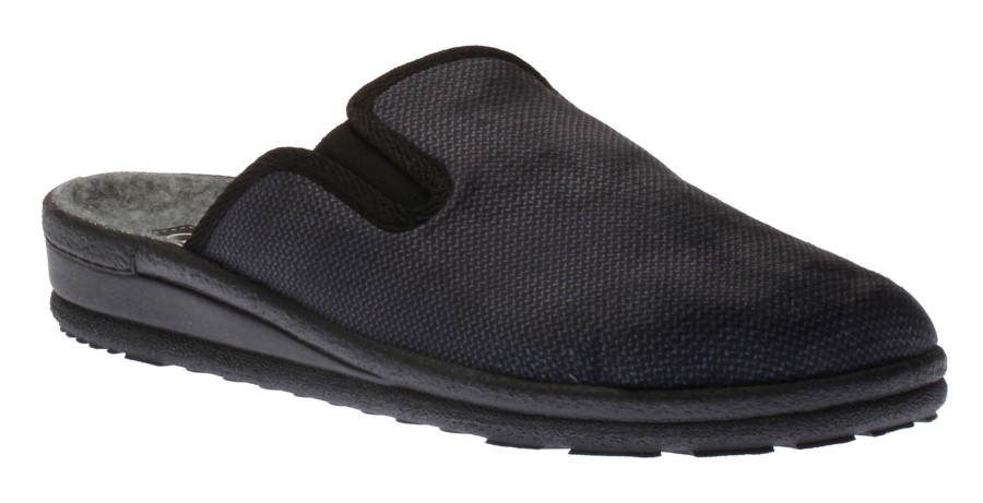 Men Lady Diana | Mens Slipper Black