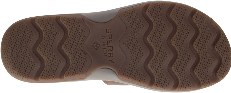 Men Sperry | Whitecap Brown Slide Sandal