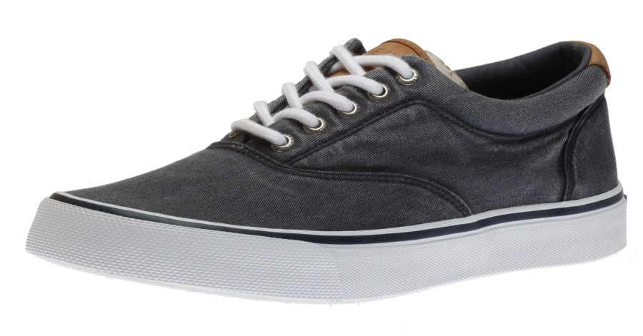 Men Sperry | Striper Ii Cvo Navy Canvas Lace-Up Sneaker