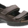 Men Dunham | St Johnsbury Brown Leather Adjustable Sandal