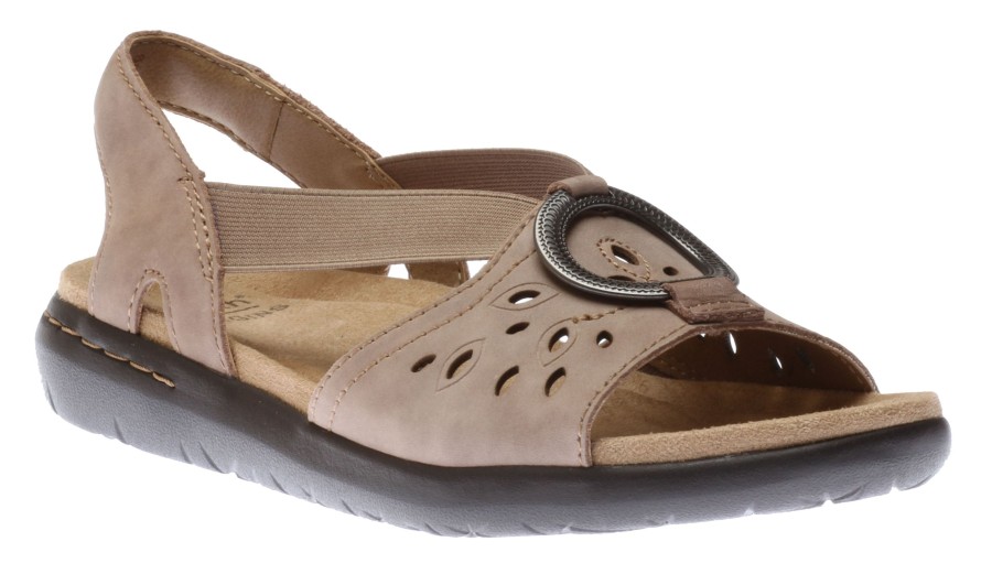 Women Earth | Talia Coco Taupe Nubuck Sandal