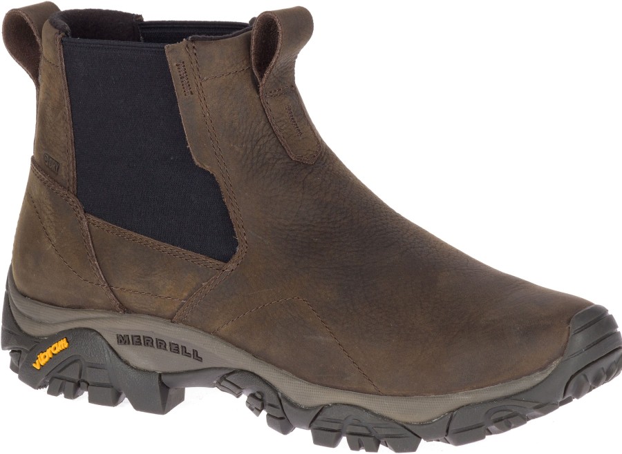 Men Merrell | Moab Adventure Chelsea Polar Brown Waterproof Boot