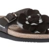 Women Mephisto | Helen Flower Black Thong Sandal