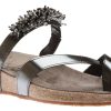 Women Mephisto | Ingrid Grey Magic Toe Thong Sandal