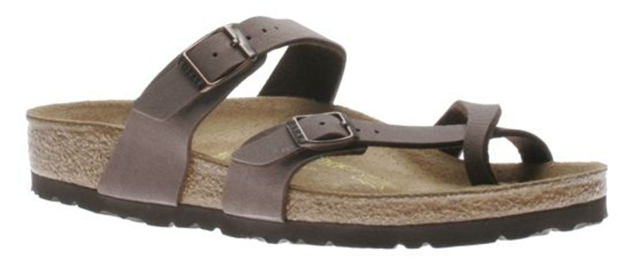 Women Birkenstock | Mayari Birko-Flor Nubuck Mocha Brown Sandal