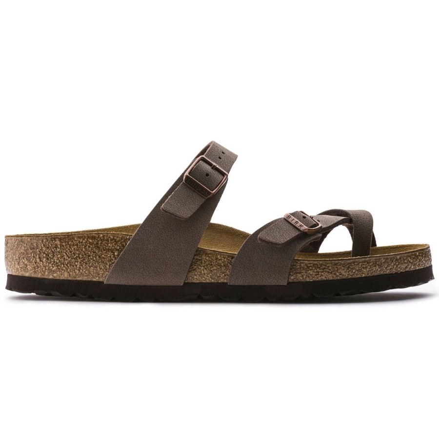 Women Birkenstock | Mayari Birko-Flor Nubuck Mocha Brown Sandal